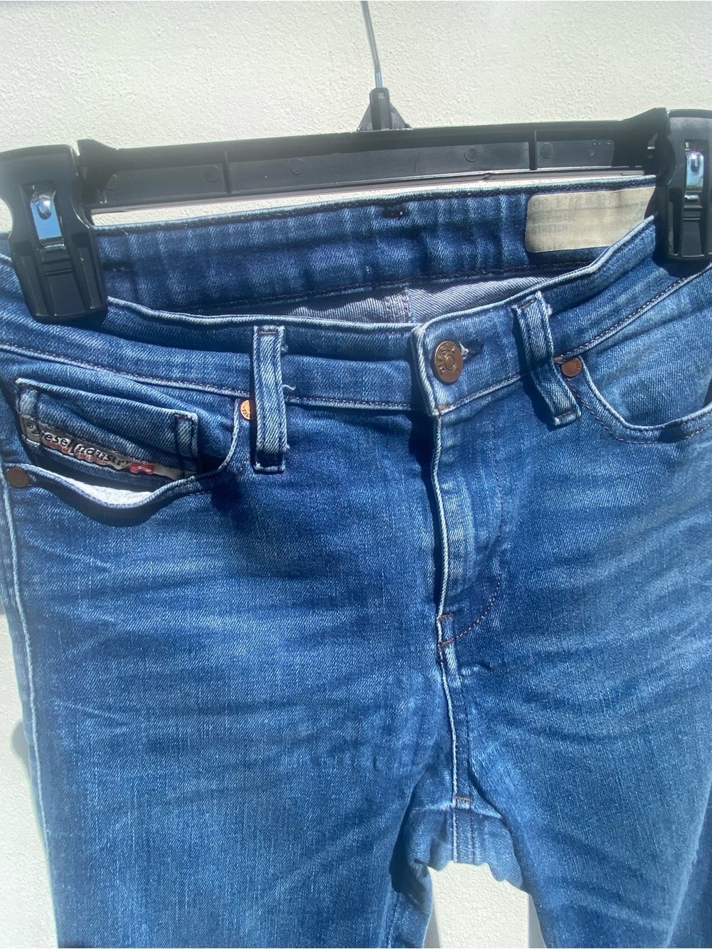 Y2K Diesel Super Slim Skinny Jeans Size 27 - Picture 2 of 9